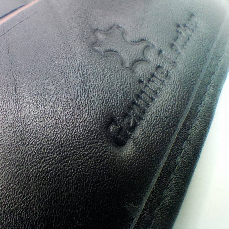 DUNBOLLU Black Premium Quality Wallete Soft Leather Geniun Black Leather Wallete