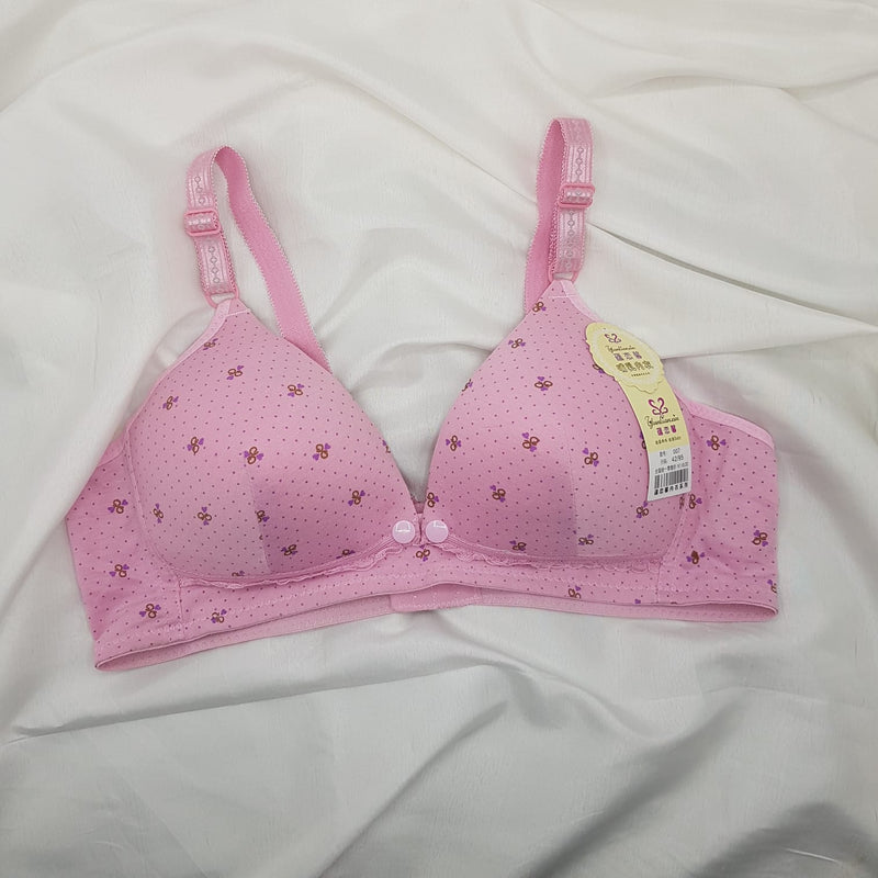 New Soft Padded Bra with Front openning buttons - Pink | Sale Price in Pakistan | Bababoota.com