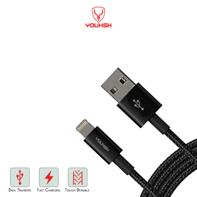 YOUKSH Mark-L Apple Iphone Data Cable - Fast Transmission - High Quality - Baba Boota