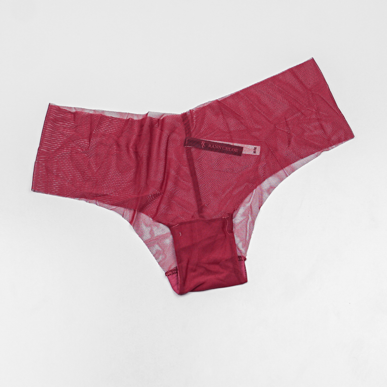 Mesh C Gauze T Back Air Panties for Women - Maroon