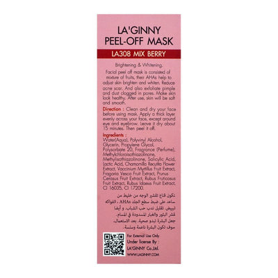 La Ginny Mix Berry Peel Of Mask, Brightening & Whitening, 100ml