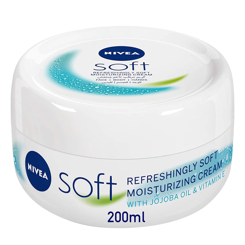 NIVEA Soft Refreshing & Moisturizing Cream, Jar 200ml