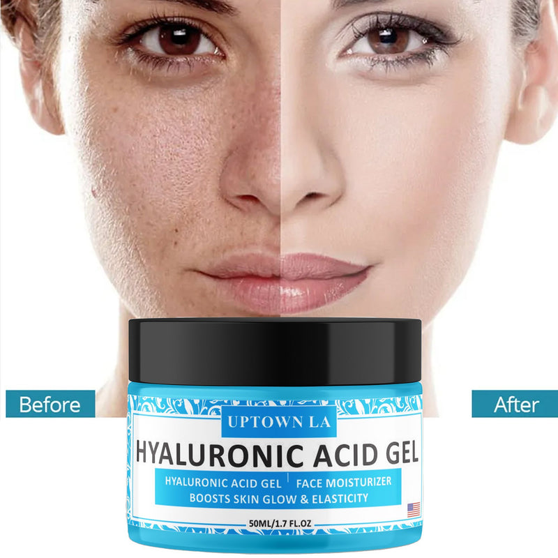 UPTOWN LA Hydro Boost Hyaluronic Acid Hydrating Gel Daily Face Moisturizer for Boosting Skin glow & Elasticity