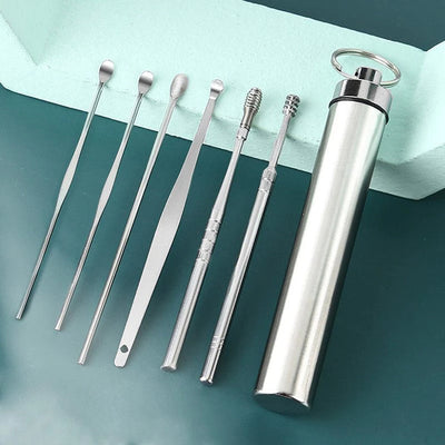 6pcs Stainless Steel Ear Picking Tool-Bababoota