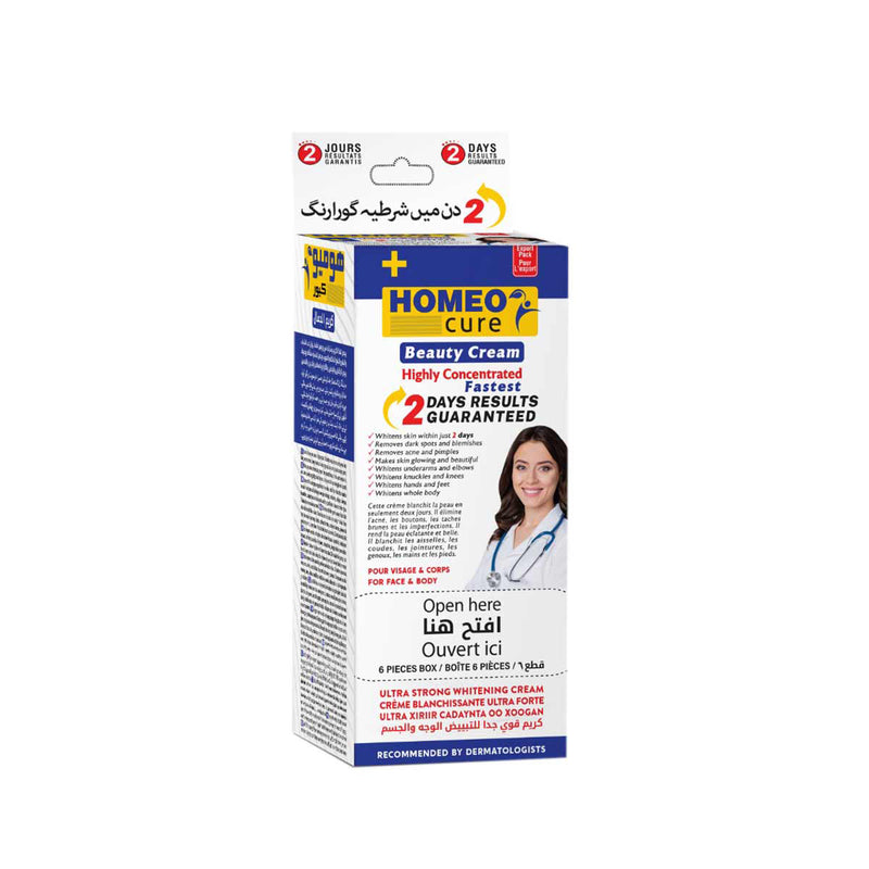Pack Of 6 Homeo Cure Beauty Cream Highly Concentrated Fastest 2 Days Results Guaranteed