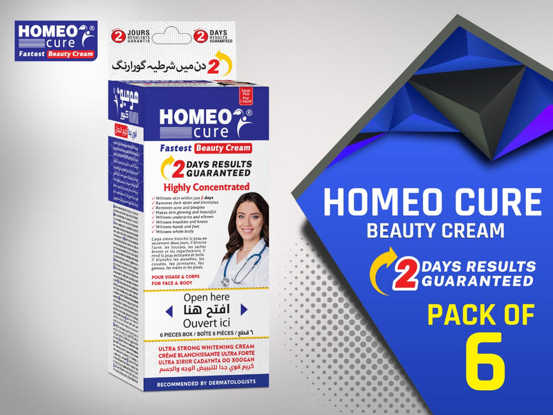 Pack Of 6 Homeo Cure Beauty Cream Highly Concentrated Fastest 2 Days Results Guaranteed