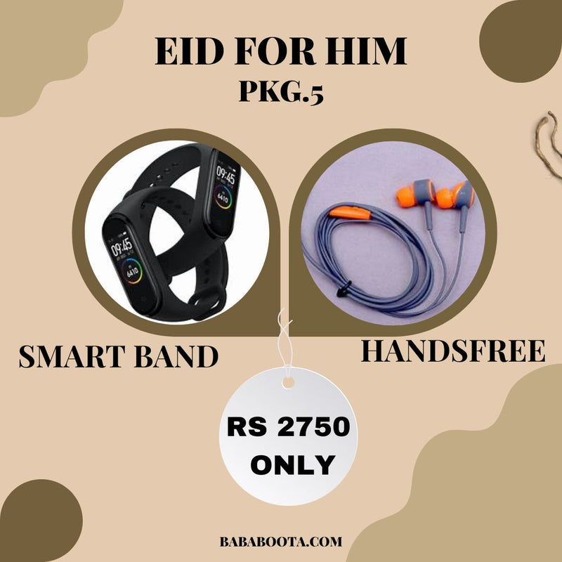 PACK OF(HANDS FREE AND MI SMART BAND )