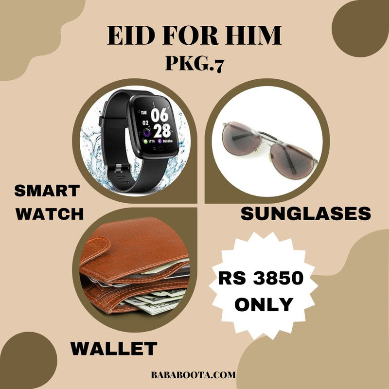 PACK OF( SMART WATCH ,WALLET AND SUNGLASES   )