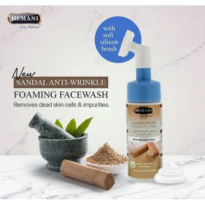 𝐇𝐞𝐦𝐚𝐧𝐢 𝐇𝐞𝐫𝐛𝐚𝐥𝐬 - Sandal - صندل Anti-Wrinkle Foaming Face Wash