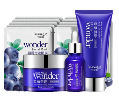 BIOAQUA [4 in 1] Blueberry Wonder Glowing Skincare Series
