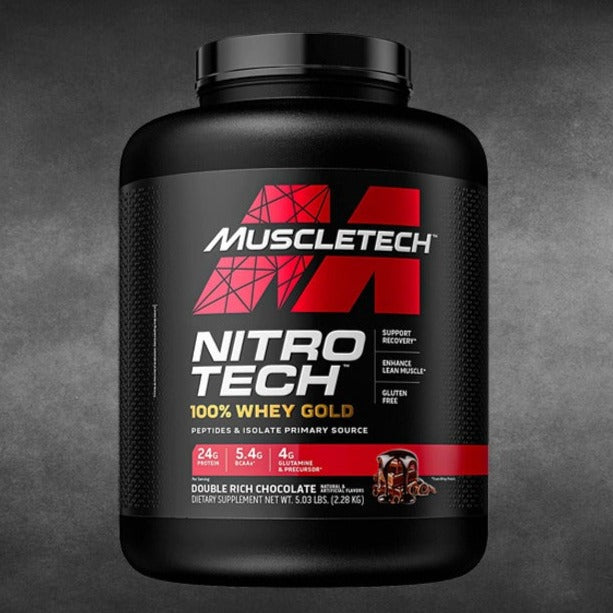 NitroTech 100% Whey Gold 5lb By MuscleTech
