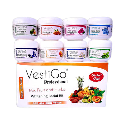 VestiGo Fruity Facial Kit 8 Piece Best Quality Student Pack 25 ml