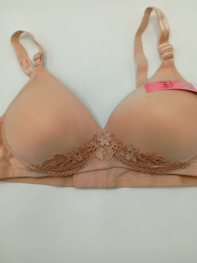 Comfort Rose Bra Front Closure Lace Comfy No Wire Bras (A,Brown,32/70) at   Women's Clothing store