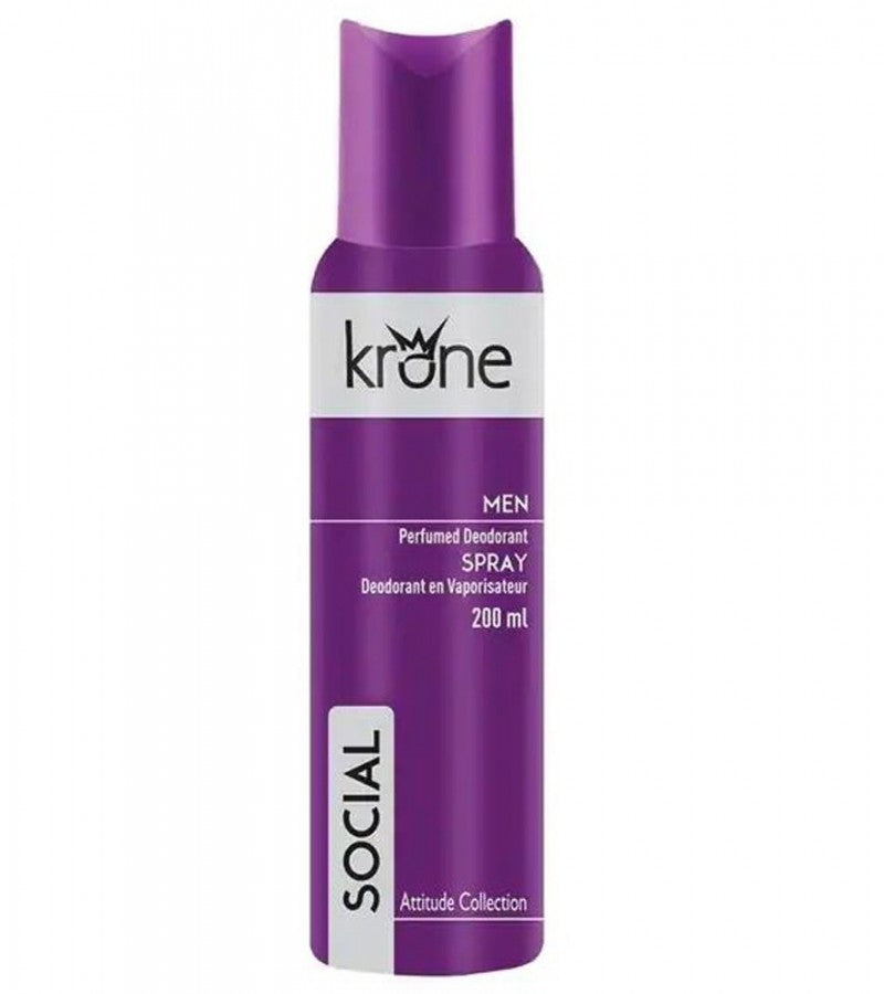 Krone Social Perfume Body Spray For Men ƒ?? 200 ml