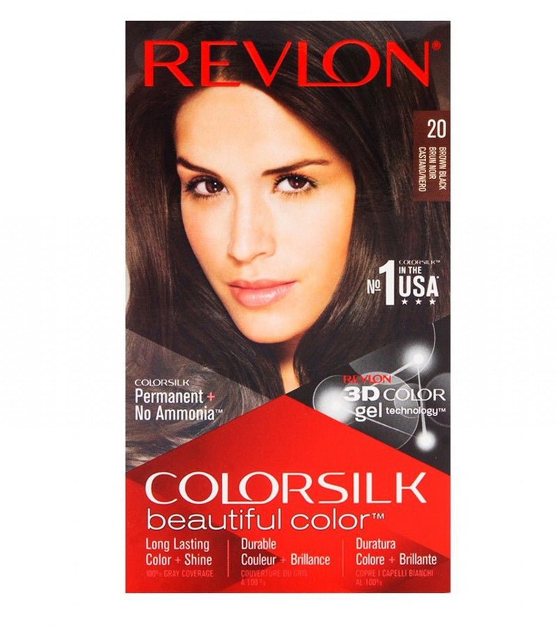 Revlon Hair Color For Unisex ƒ?? No. 20 ƒ?? Brown Black Color