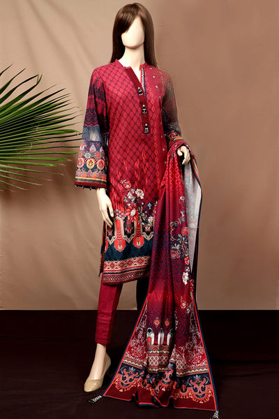 Printed Khaddar 3 Piece