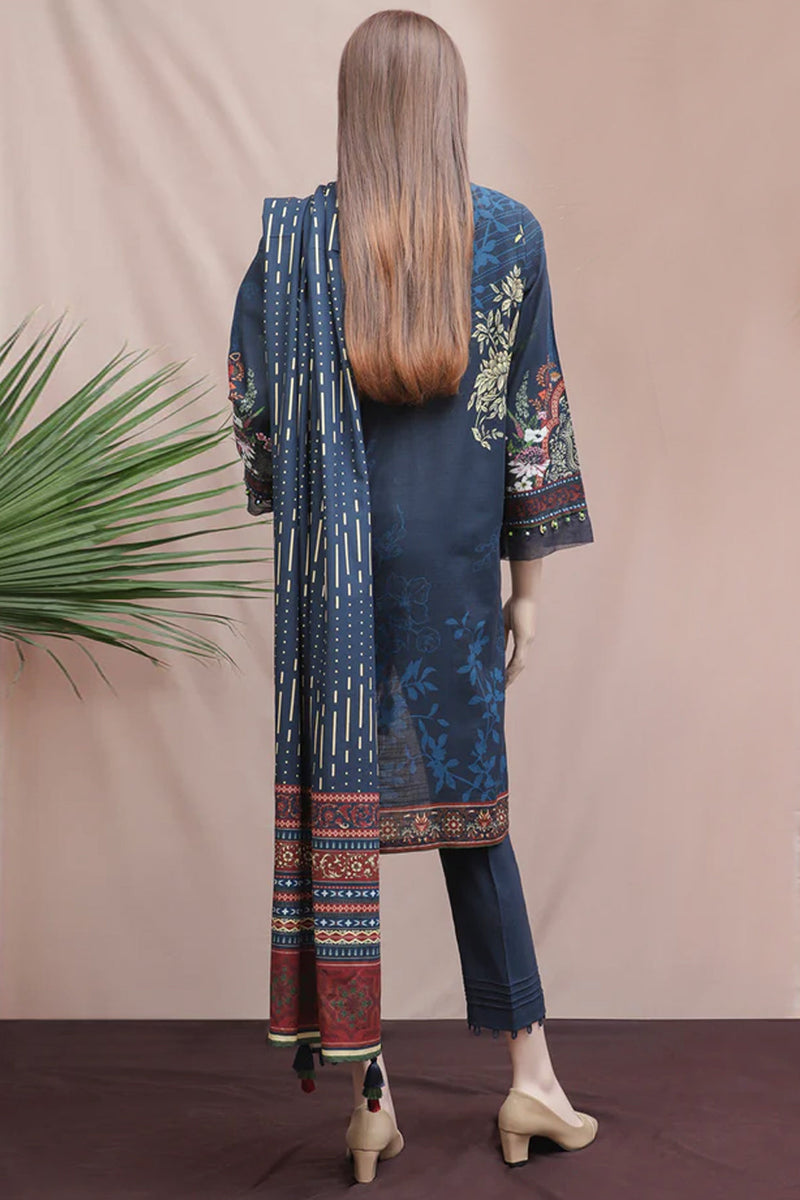 Printed Khaddar 3 Piece