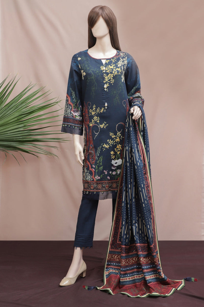 Printed Khaddar 3 Piece