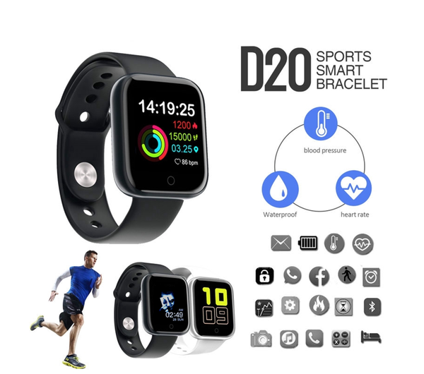 Buy Waterproof sports fitness D20 smart watch In Pakistan At Low Price