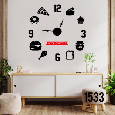 Burger Wall Clock Bababoota.com