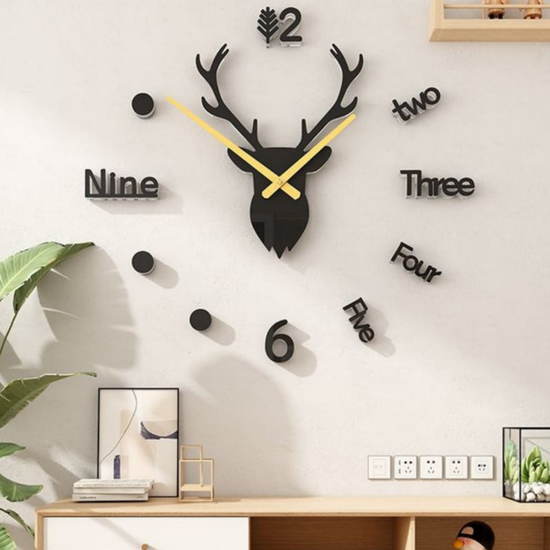 Markhor New Design 3D | DIY Wall Clock Bababoota.com