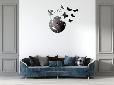3D Fairy Tale Wooden Wall Clock Bababoota.com