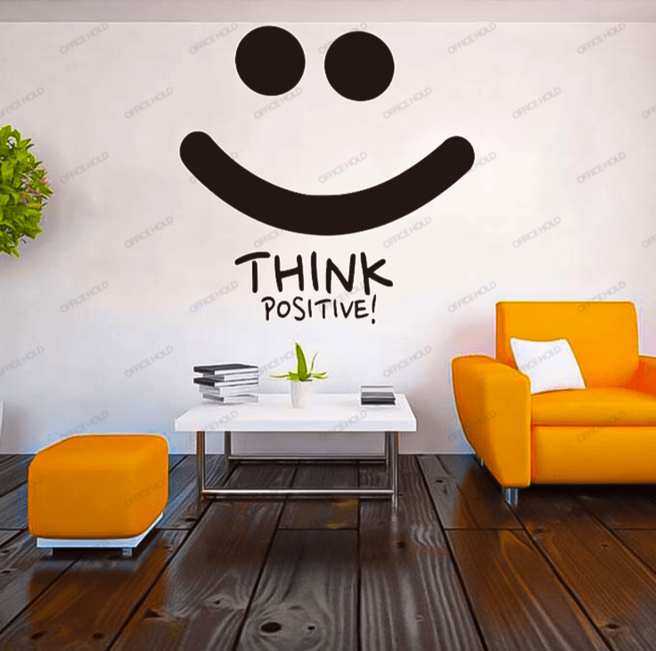 Think Positive Motivational Company Culture Art