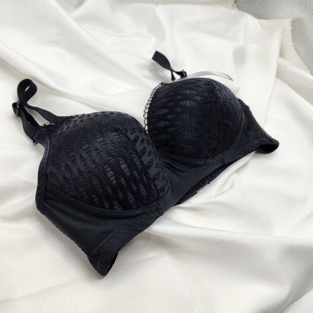 New Foamic Net Bra - Black, Sale Price in Pakistan