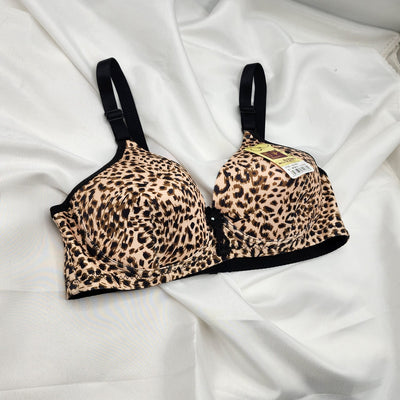 New Elegent Leopards Design Sexy Leopard Push Up Bras For Women Fashion - Skin | Sale Price in Pakistan | Bababoota.com