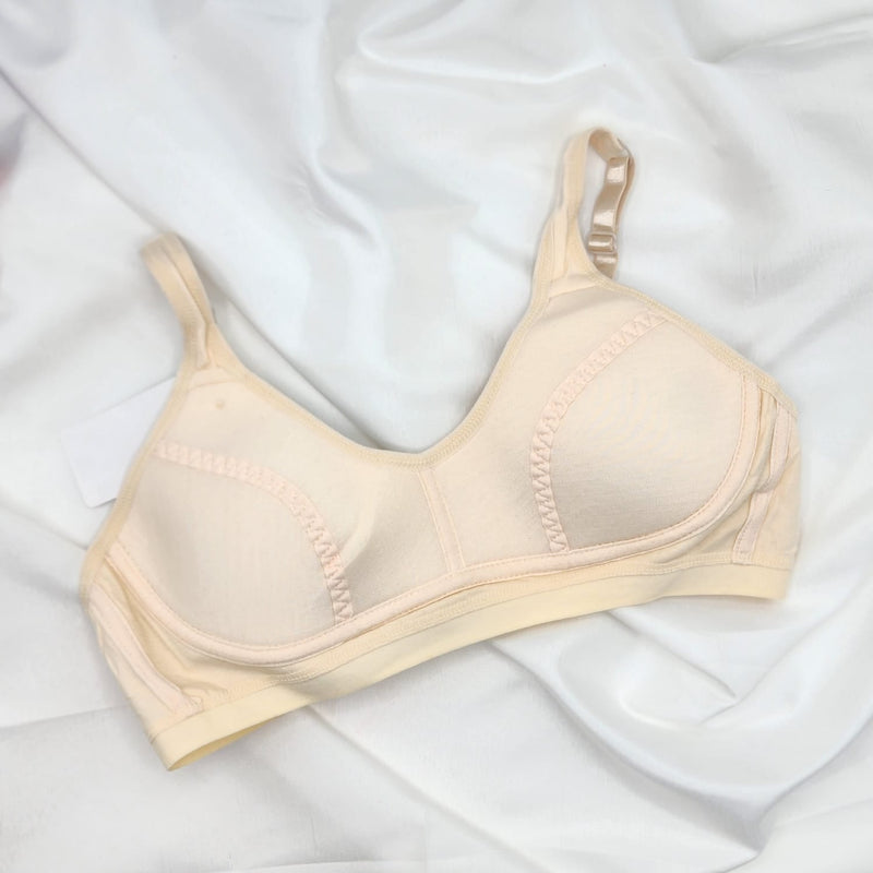 Soft Single Padded bra Brief Blouse Brazier Brassier Undergarments for Women - Skin | Sale Price in Pakistan | Bababoota.com