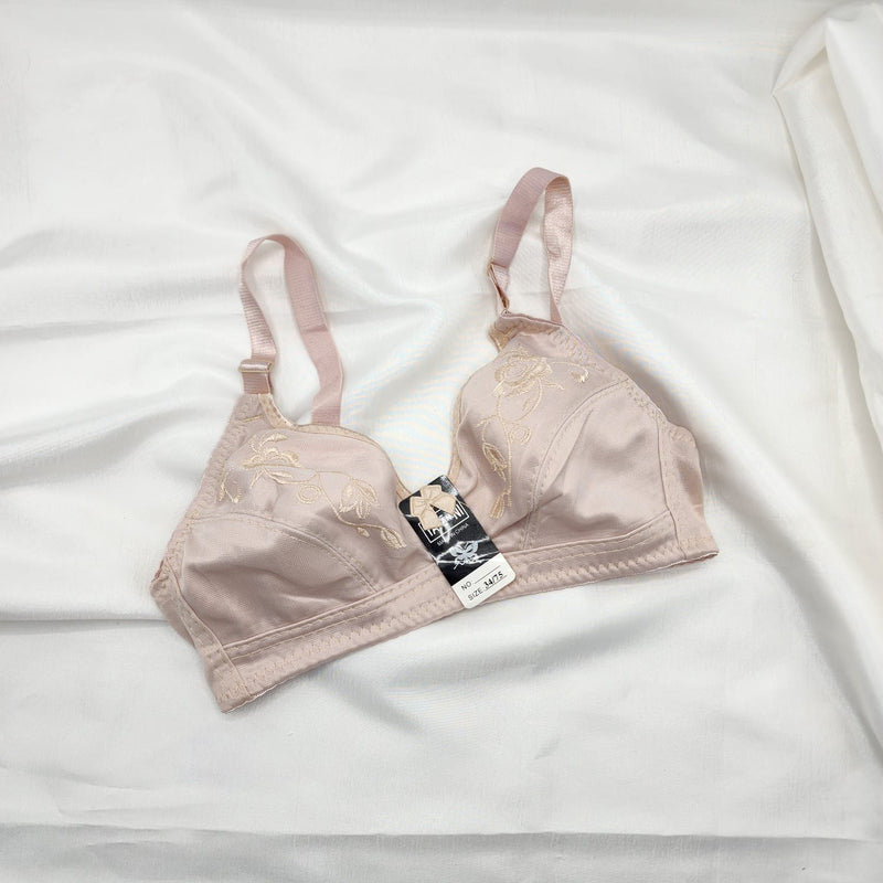 Nice Quality Non Paddedfor Girls and Comfortable Adjustable Ladies Brassiere - Peach | Sale Price in Pakistan | Bababoota.com