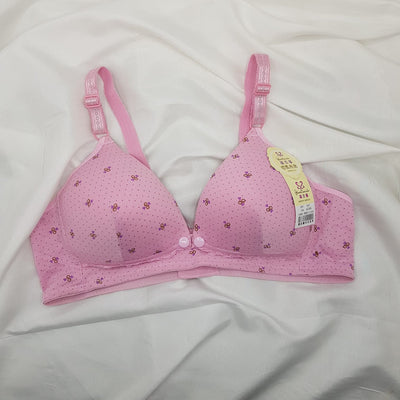 New Soft Padded Bra with Front openning buttons - Pink | Sale Price in Pakistan | Bababoota.com
