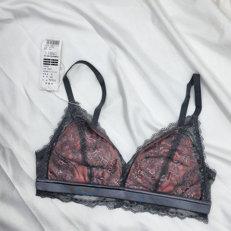 Non Padded Net Black Bra Non Padded Wire Bra For Girls-Grey | Sale Price in Pakistan | Bababoota.com