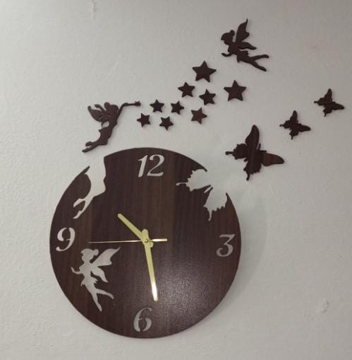 3D DIY Wooden Fairy Wall Clock- Bababoota.com