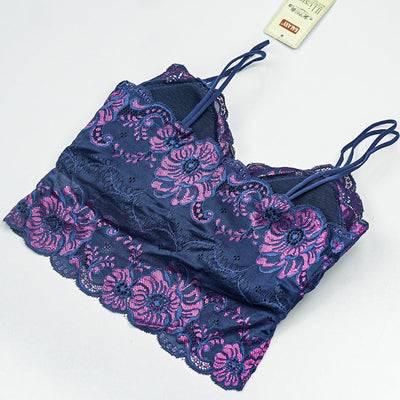 Chicken Embroidery Padded Bra-Blue | Sale Price in Pakistan | Bababoota.com