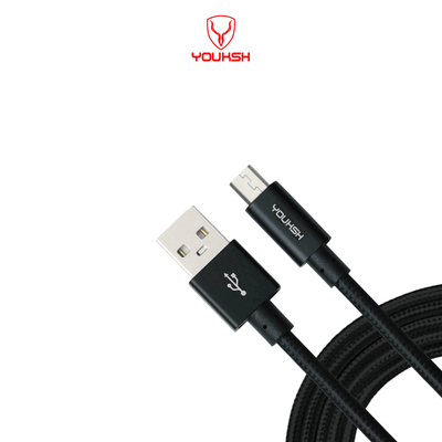 Baba Boota Data Cable black Youksh Mark V Fast Transmission Cable For Phone Charging
