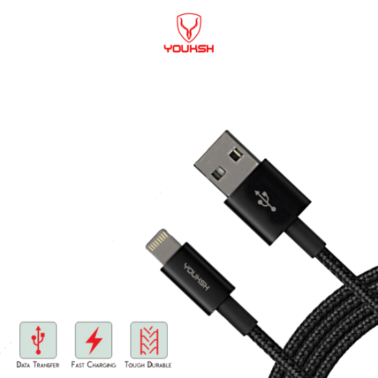 YOUKSH Mark-L Apple Iphone Data Cable - Fast Transmission - High Quality - Baba Boota