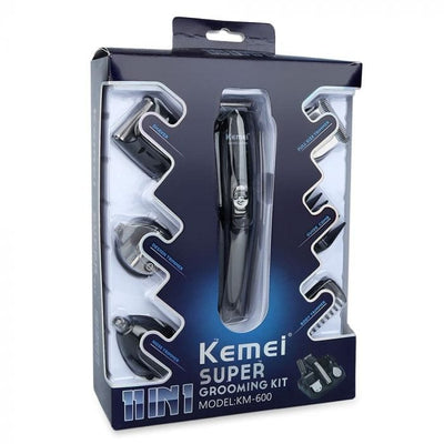 Kemei KM - 600 Professional Hair Clipper Electric Shaver Trimmer Cutters Full Set Family Men's Personal Care Grooming Kit - Baba Boota