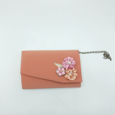 Baba Boota Hand Clutch Beautiful Flowers Buckle Clutch For Ladies