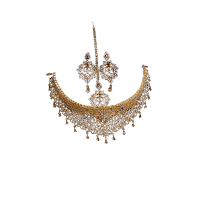Indian Gold Plated Top Quality Bridal Neckless - Baba Boota