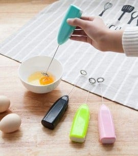 Baba Boota Kitchen & Dining Plastic Mini Small Hand Electric Egg Blender Beater Baking Cream Coffee Kitchen Tool - Multi