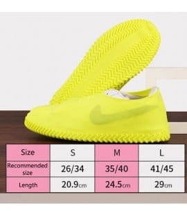 Baba Boota MEN FASHION Non-Slip Silicone Rain Boot Shoe Cover Waterproof Reusable Foldable Overshoes Large Size 41 to 45