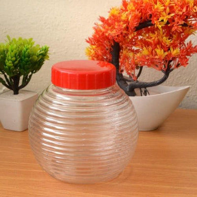 Food Grade Pure Plastic Layer Design Jar 700ml - Baba Boota