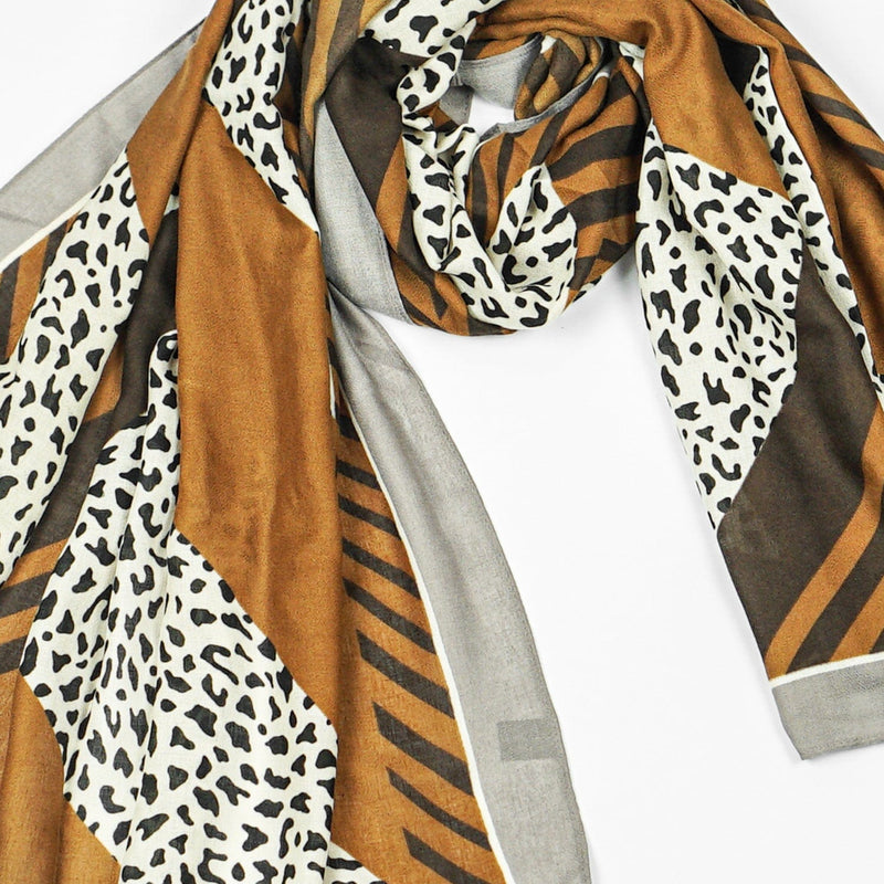 Baba Boota scarves Digital Print Cotton Scarf Cheeta Style