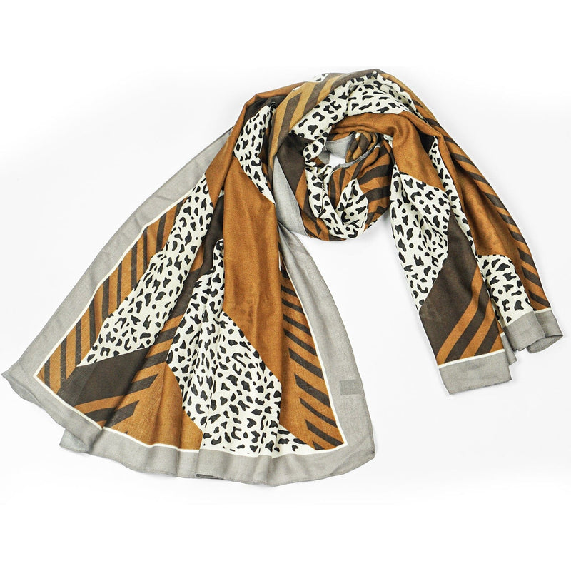 Baba Boota scarves Digital Print Cotton Scarf Cheeta Style