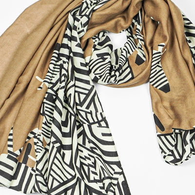 Baba Boota scarves Replica Digital scarf Zebra