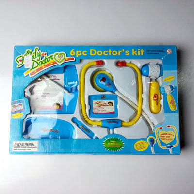 Baba Boota Toys Blue 6 Pcs Kids Play Doctor Set