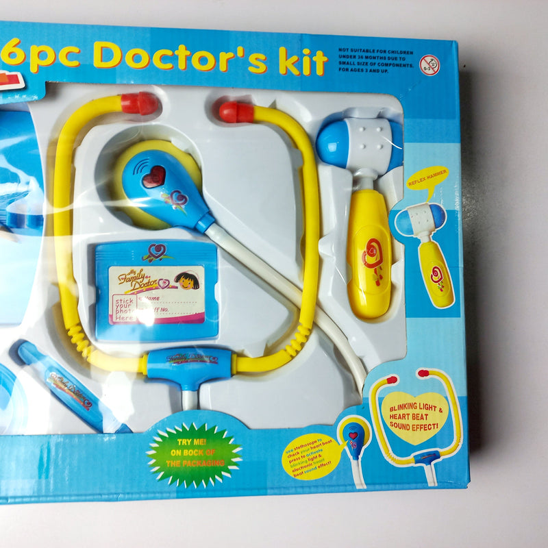 Baba Boota Toys Blue 6 Pcs Kids Play Doctor Set