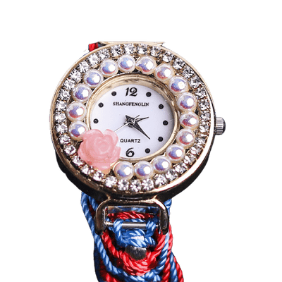 Bracelet Style Round Dial With Diamond Style Women Watch - Baba Boota