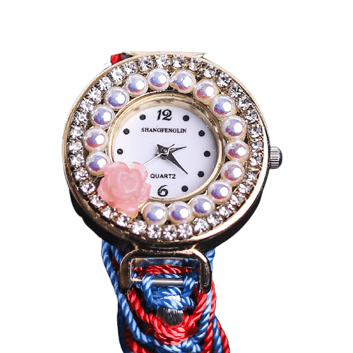 Bracelet Style Round Dial With Diamond Style Women Watch - Baba Boota